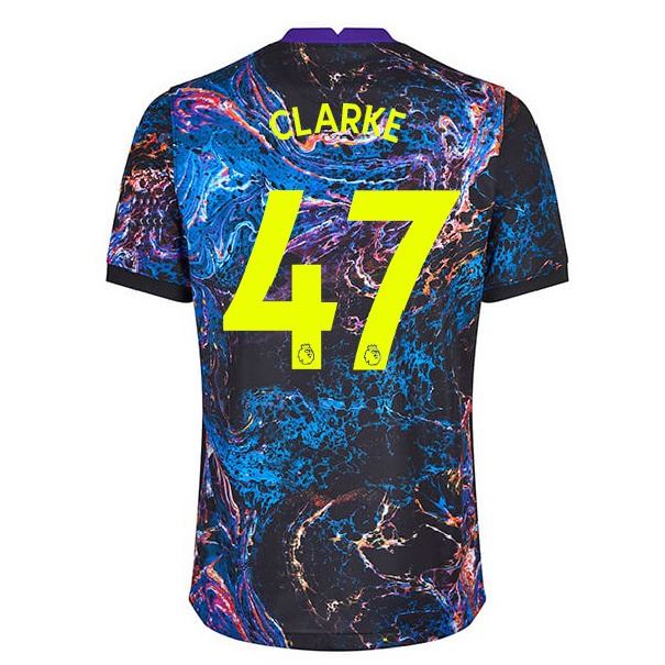 Niño Fútbol Camiseta Jack Clarke #47 Multicolor 2ª Equipación 2021/22 Camisa Chile