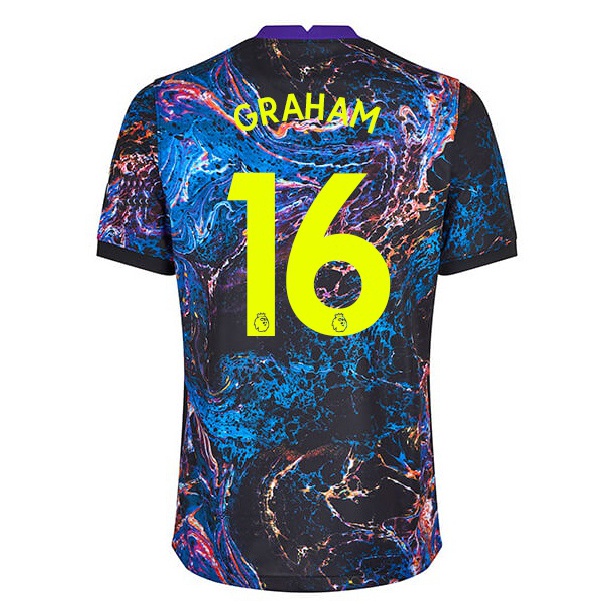 Niño Fútbol Camiseta Kit Graham #16 Multicolor 2ª Equipación 2021/22 Camisa Chile