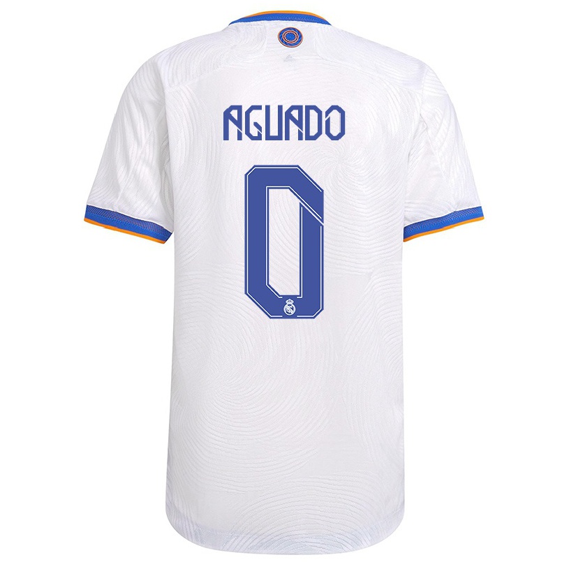 Niño Fútbol Camiseta Lorenzo Aguado #0 Blanco 1ª Equipación 2021/22 Camisa Chile