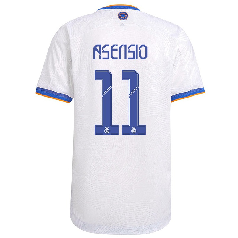 Niño Fútbol Camiseta Marco Asensio #11 Blanco 1ª Equipación 2021/22 Camisa Chile