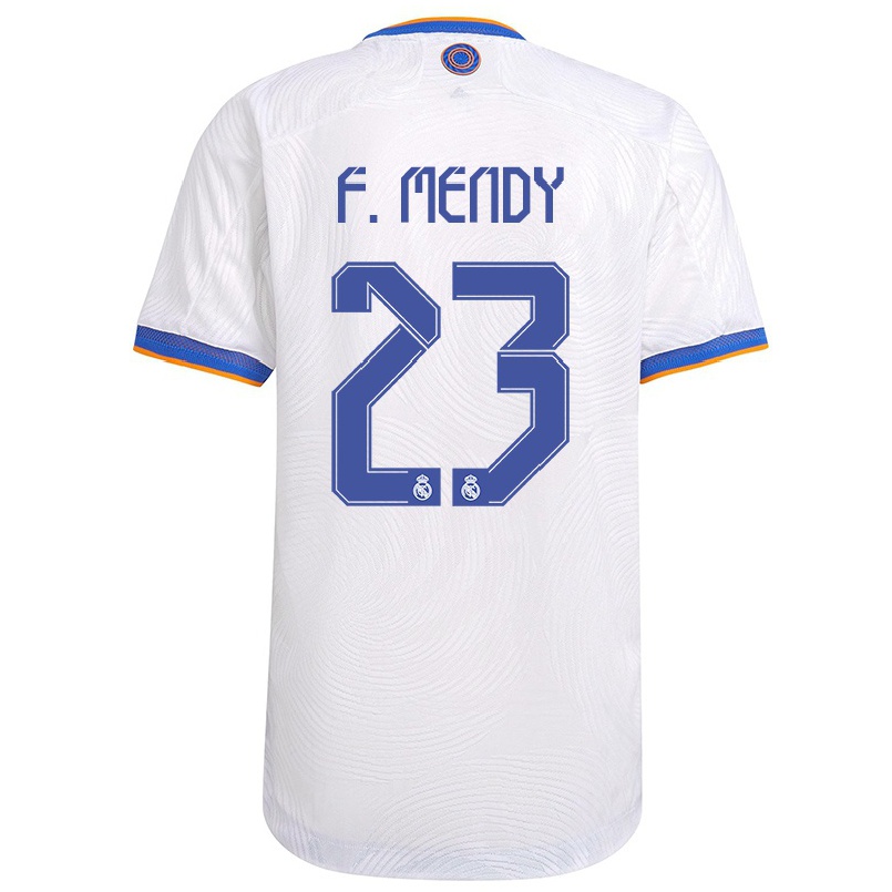 Niño Fútbol Camiseta Ferland Mendy #23 Blanco 1ª Equipación 2021/22 Camisa Chile