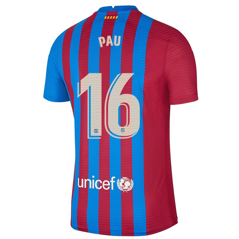 Niño Fútbol Camiseta Gasol Pau #16 Azul Granate 1ª Equipación 2021/22 Camisa Chile