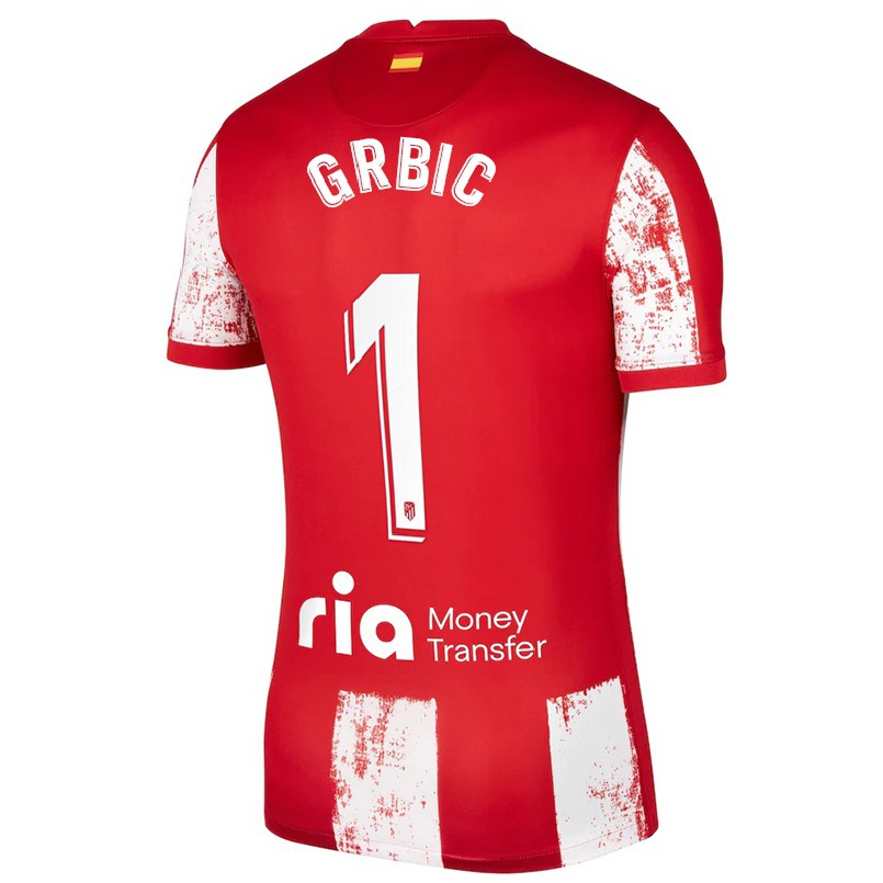 Niño Fútbol Camiseta Ivo Grbic #1 Rojo Blanco 1ª Equipación 2021/22 Camisa Chile