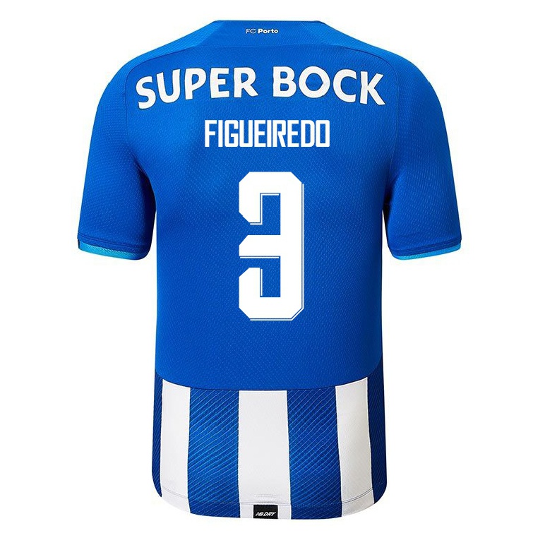 Niño Fútbol Camiseta Ze Pedro Figueiredo #3 Azul Real 1ª Equipación 2021/22 Camisa Chile