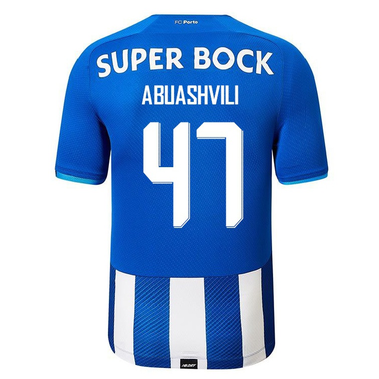 Niño Fútbol Camiseta Giorgi Abuashvili #47 Azul Real 1ª Equipación 2021/22 Camisa Chile