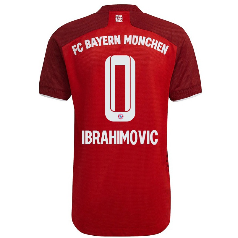 Niño Fútbol Camiseta Arijon Ibrahimovic #0 Rojo Oscuro 1ª Equipación 2021/22 Camisa Chile