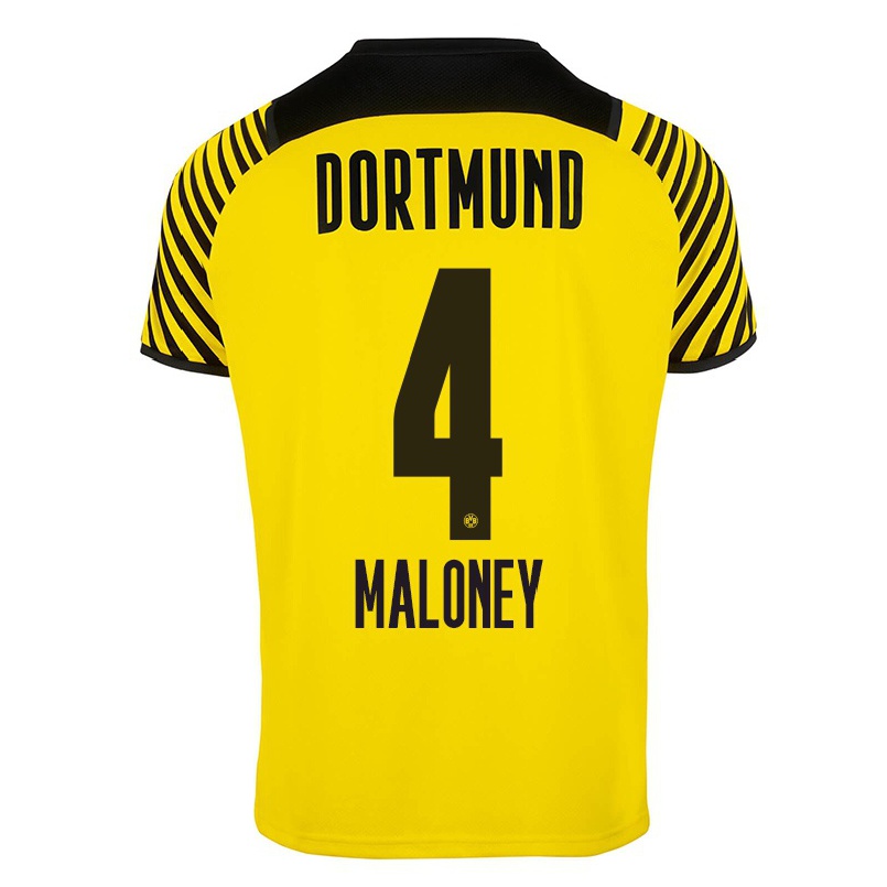 Niño Fútbol Camiseta Lennard Maloney #4 Amarillo 1ª Equipación 2021/22 Camisa Chile
