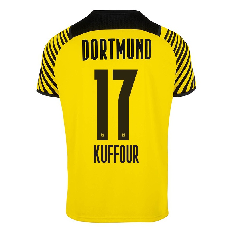 Niño Fútbol Camiseta Lloyd-addo Kuffour #17 Amarillo 1ª Equipación 2021/22 Camisa Chile