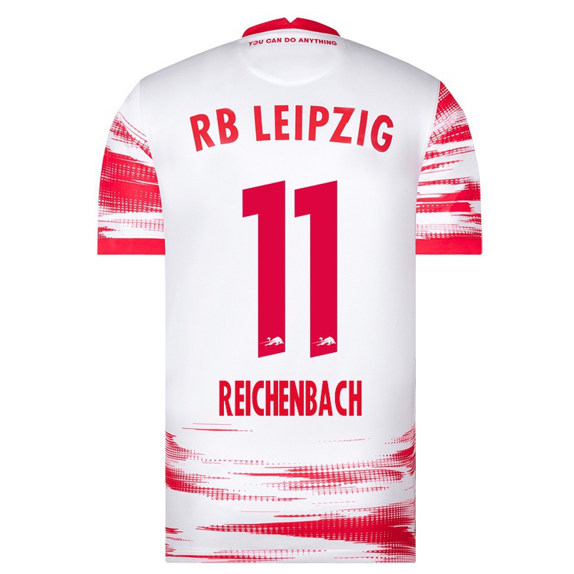 Niño Fútbol Camiseta Lisa Reichenbach #11 Rojo Blanco 1ª Equipación 2021/22 Camisa Chile