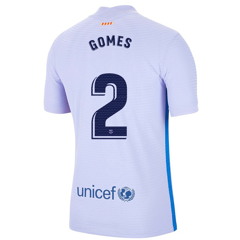Niño Fútbol Camiseta Igor Gomes #2 Violeta Claro 2ª Equipación 2021/22 Camisa Chile
