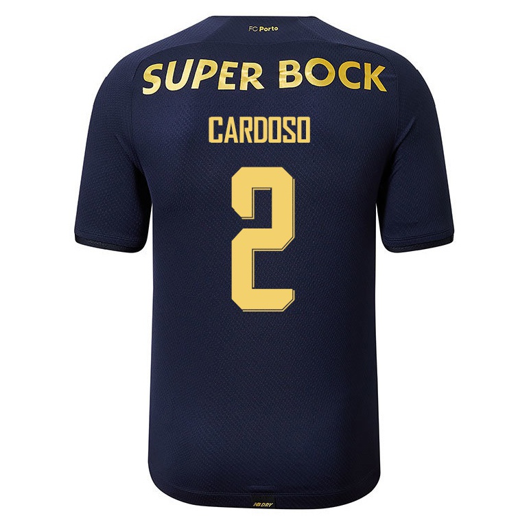 Niño Fútbol Camiseta Fabio Cardoso #2 Azul Marino 2ª Equipación 2021/22 Camisa Chile