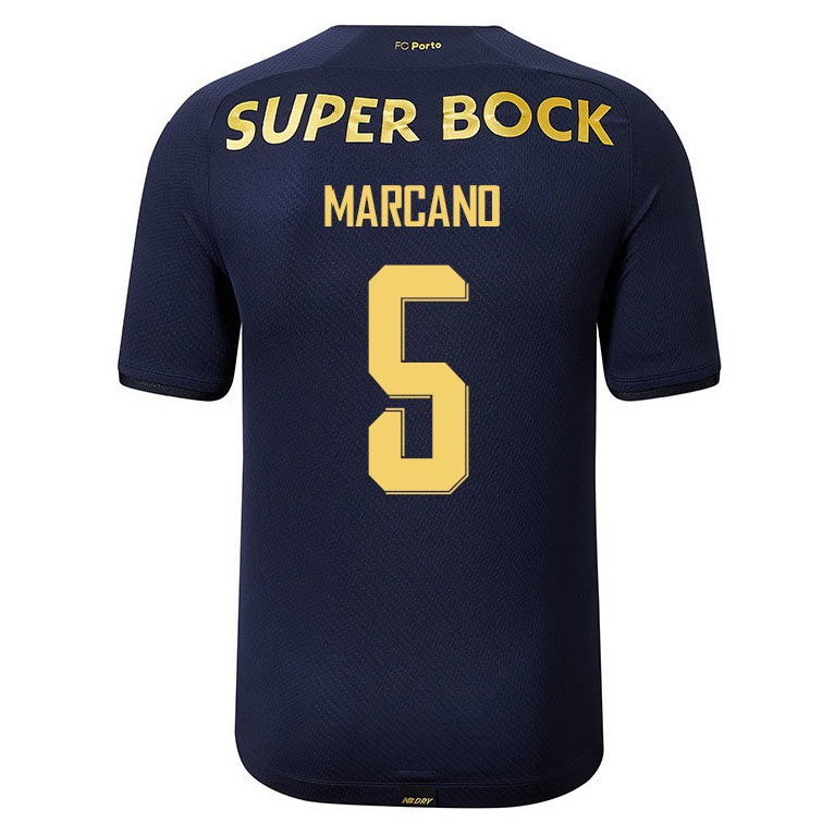 Niño Fútbol Camiseta Ivan Marcano #5 Azul Marino 2ª Equipación 2021/22 Camisa Chile