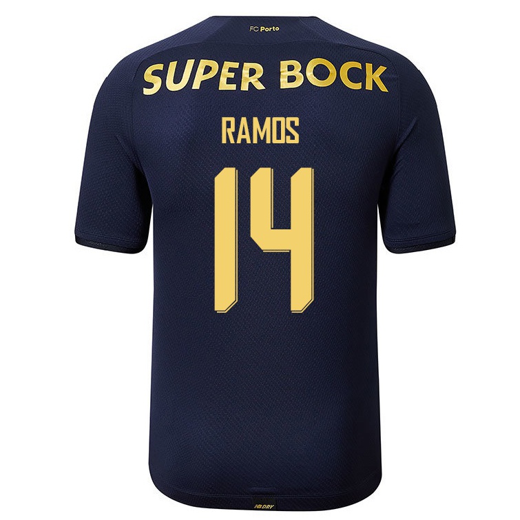 Niño Fútbol Camiseta Claudio Ramos #14 Azul Marino 2ª Equipación 2021/22 Camisa Chile