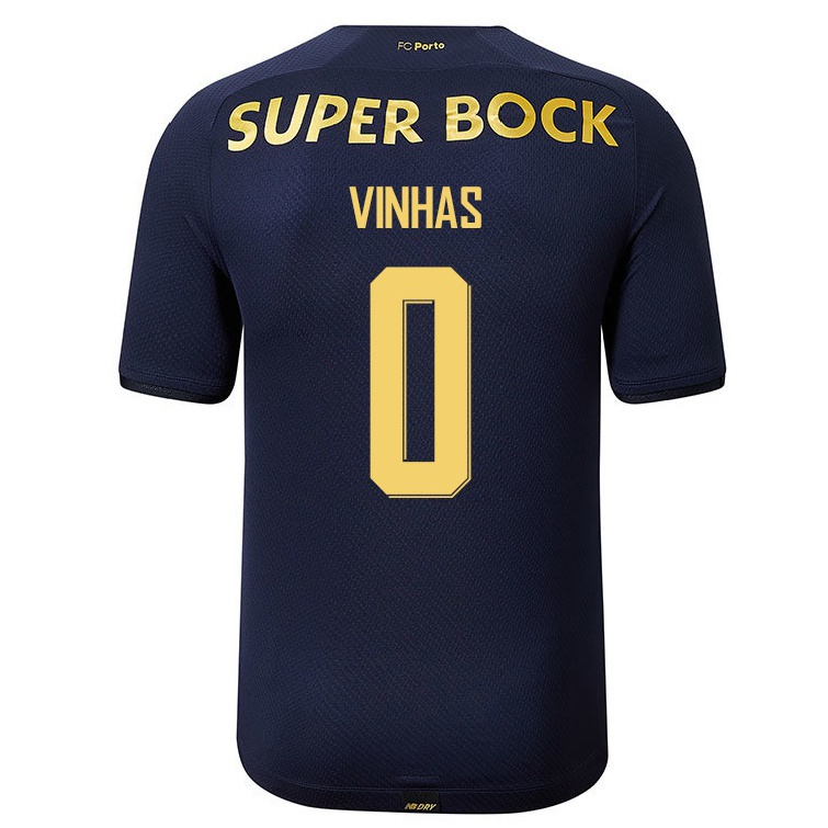 Niño Fútbol Camiseta David Vinhas #0 Azul Marino 2ª Equipación 2021/22 Camisa Chile