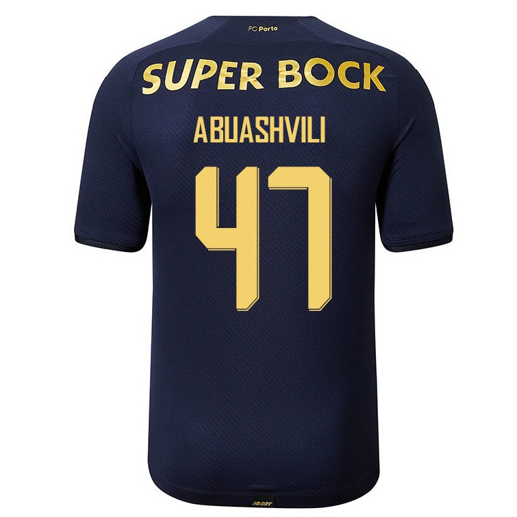 Niño Fútbol Camiseta Giorgi Abuashvili #47 Azul Marino 2ª Equipación 2021/22 Camisa Chile