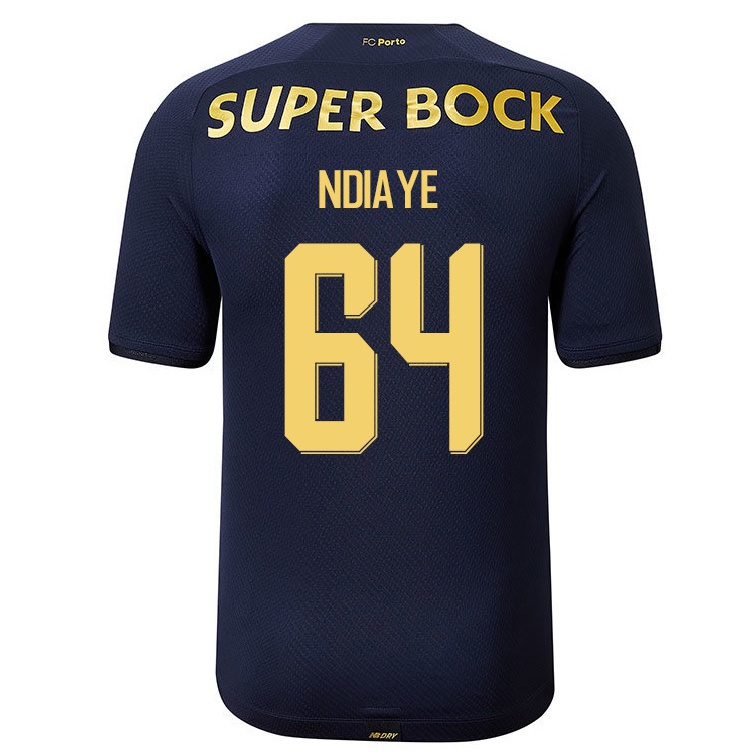 Niño Fútbol Camiseta Mor Ndiaye #64 Azul Marino 2ª Equipación 2021/22 Camisa Chile