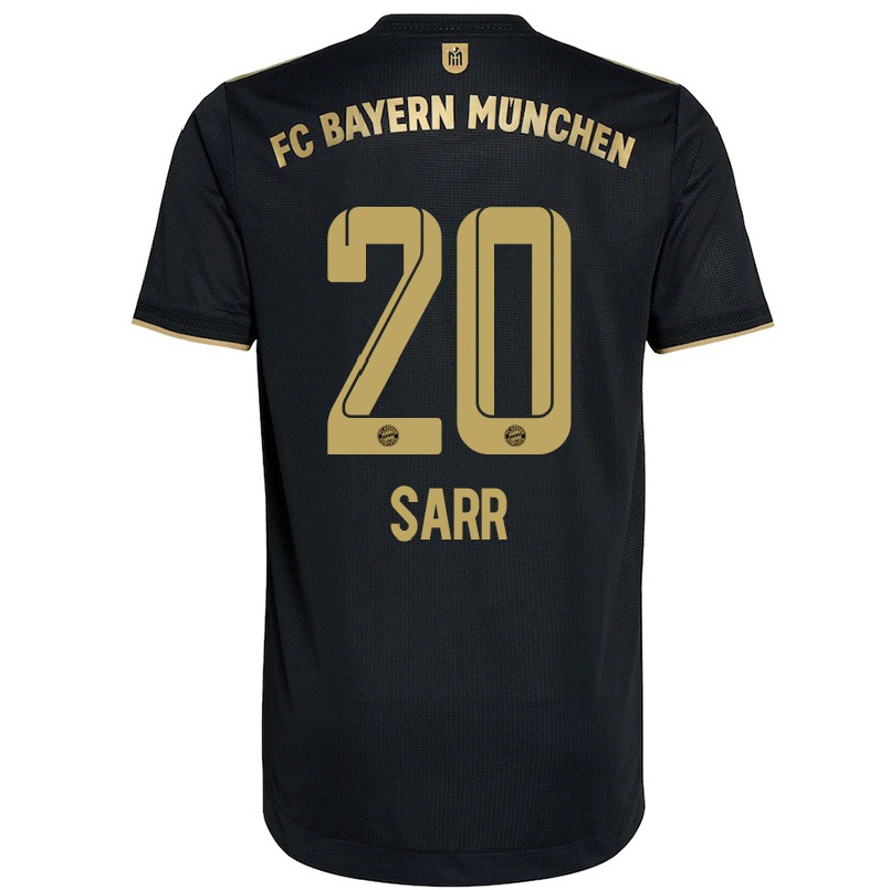 Niño Fútbol Camiseta Bouna Sarr #20 Negro 2ª Equipación 2021/22 Camisa Chile