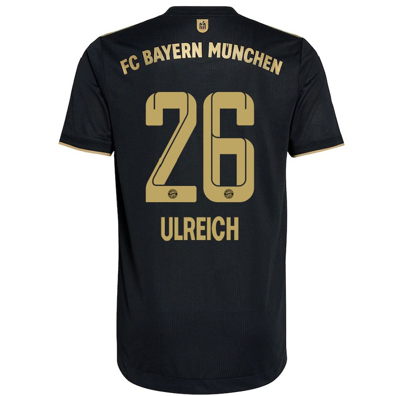 Niño Fútbol Camiseta Sven Ulreich #26 Negro 2ª Equipación 2021/22 Camisa Chile