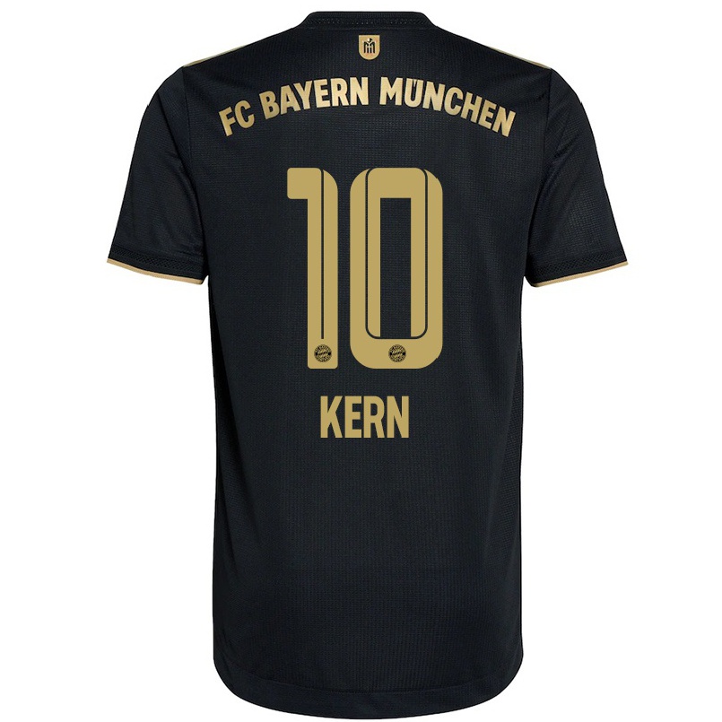 Niño Fútbol Camiseta Timo Kern #10 Negro 2ª Equipación 2021/22 Camisa Chile