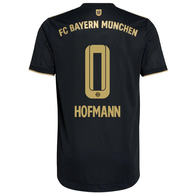 Niño Fútbol Camiseta Benjamin Hofmann #0 Negro 2ª Equipación 2021/22 Camisa Chile