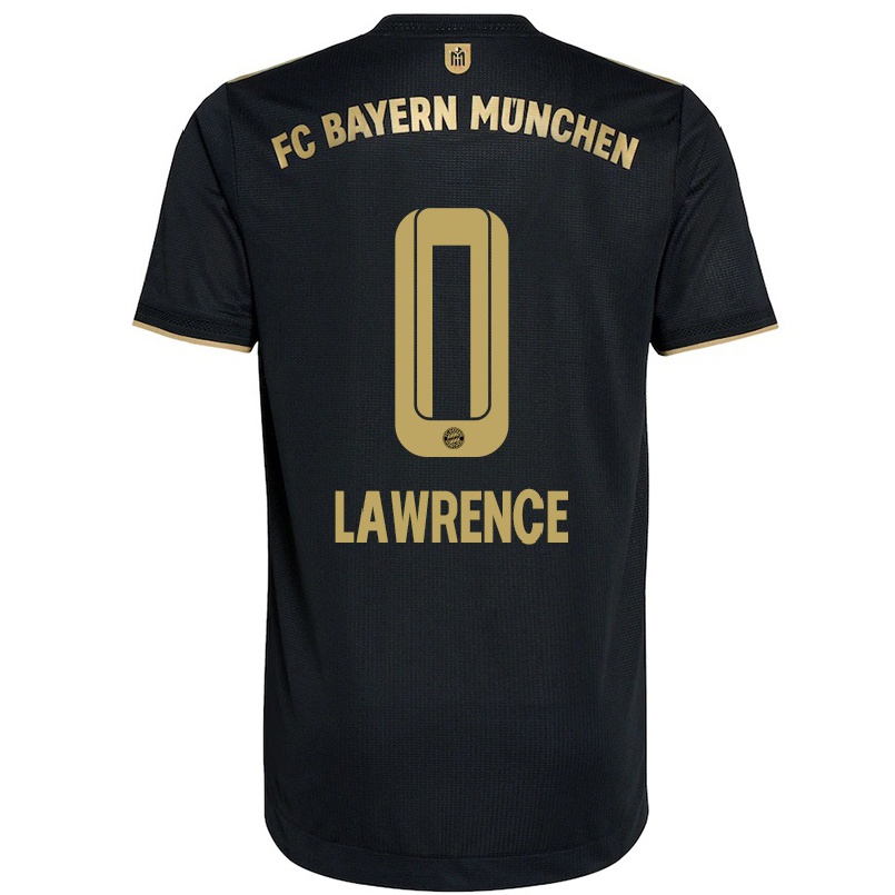 Niño Fútbol Camiseta Jamie Lawrence #0 Negro 2ª Equipación 2021/22 Camisa Chile