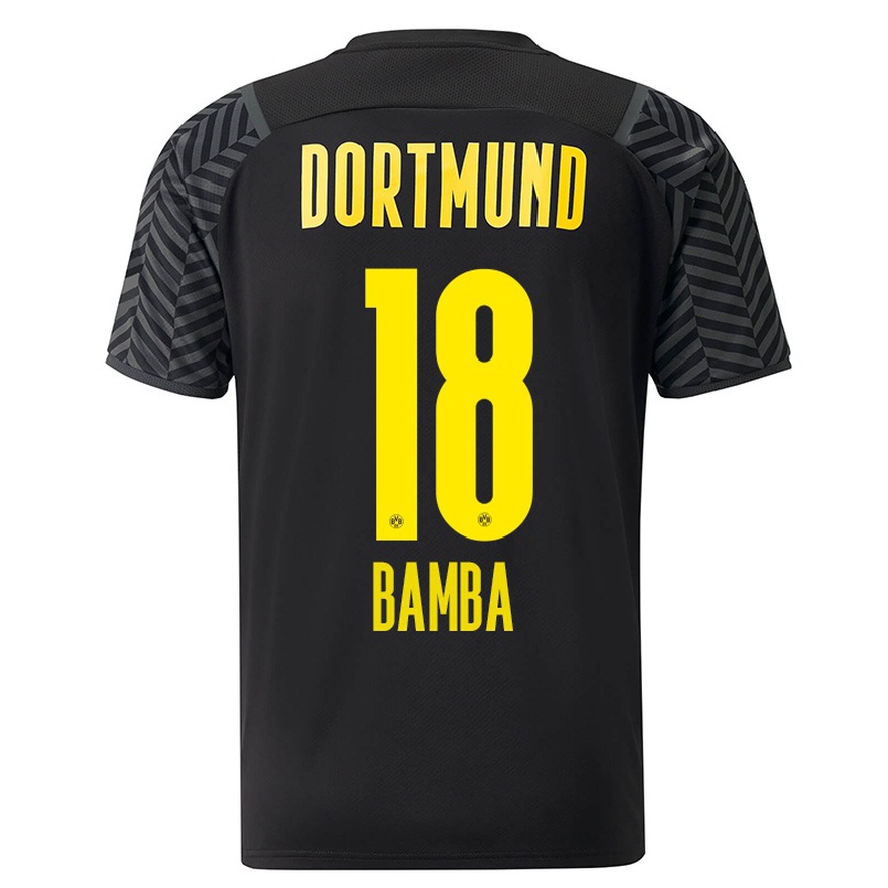 Niño Fútbol Camiseta Samuel Bamba #18 Gris Negro 2ª Equipación 2021/22 Camisa Chile