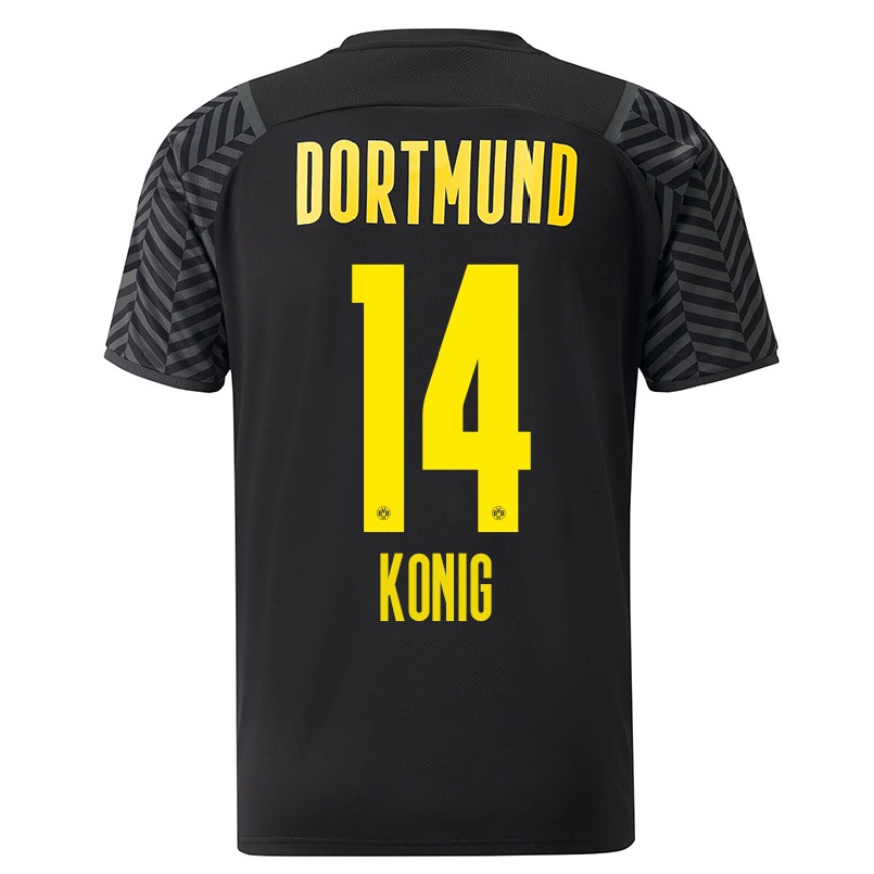 Niño Fútbol Camiseta Raul Konig #14 Gris Negro 2ª Equipación 2021/22 Camisa Chile