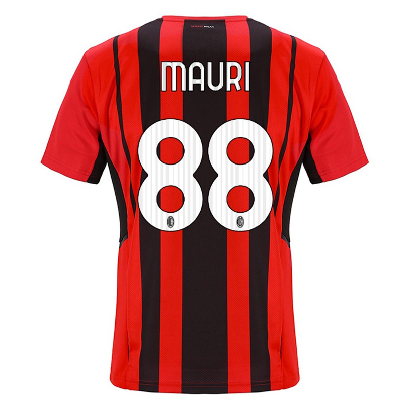 Niño Fútbol Camiseta Claudia Mauri #88 Negro Rojo 1ª Equipación 2021/22 Camisa Chile