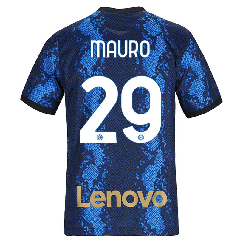 Niño Fútbol Camiseta Ilaria Mauro #29 Azul Oscuro 1ª Equipación 2021/22 Camisa Chile