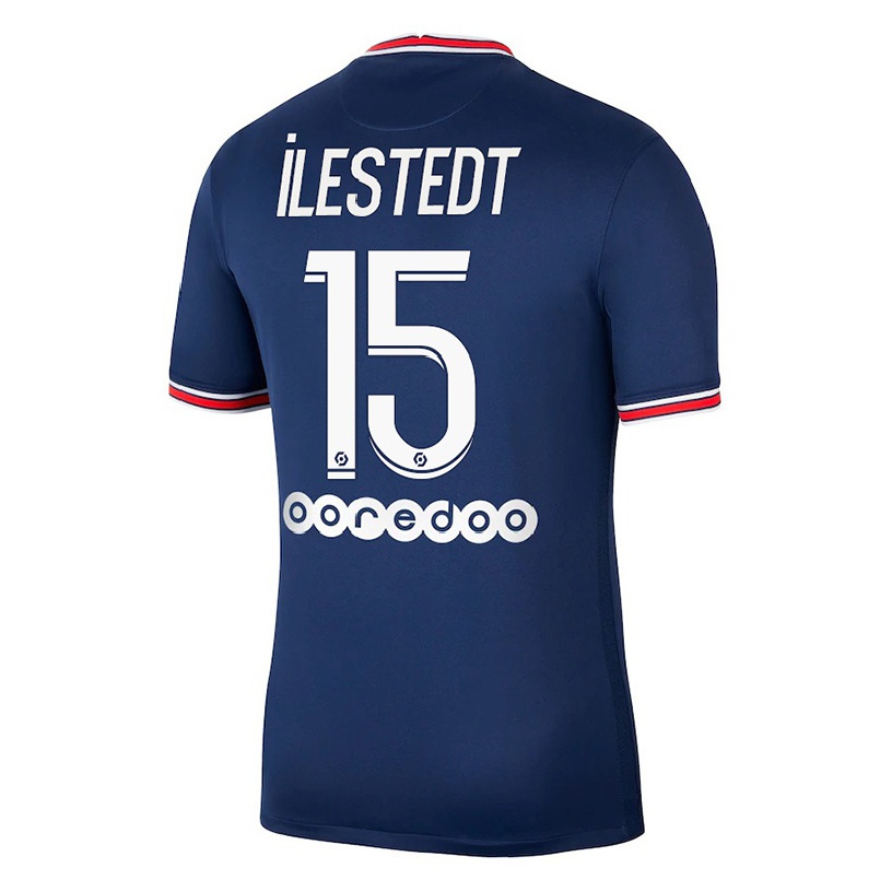 Niño Fútbol Camiseta Amanda Ilestedt #15 Azul Oscuro 1ª Equipación 2021/22 Camisa Chile