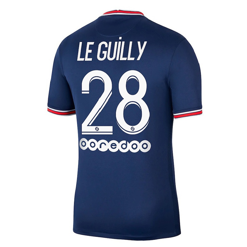 Niño Fútbol Camiseta Jade Le Guilly #28 Azul Oscuro 1ª Equipación 2021/22 Camisa Chile