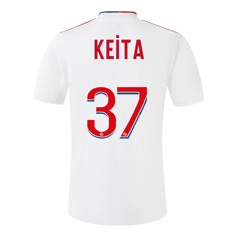 Niño Fútbol Camiseta Habib Keita #37 Blanco 1ª Equipación 2021/22 Camisa Chile