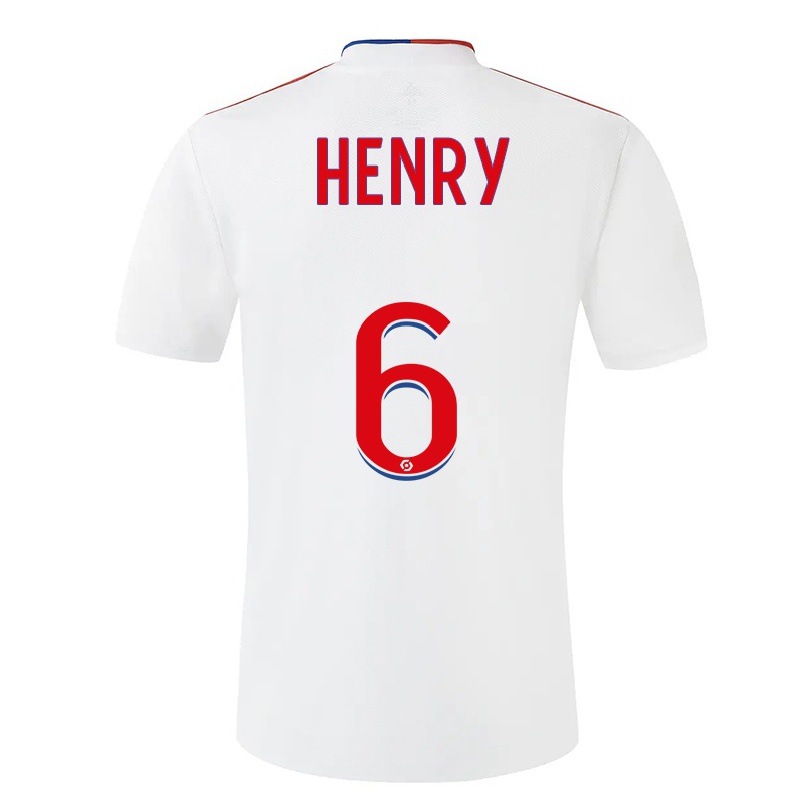 Niño Fútbol Camiseta Amandine Henry #6 Blanco 1ª Equipación 2021/22 Camisa Chile