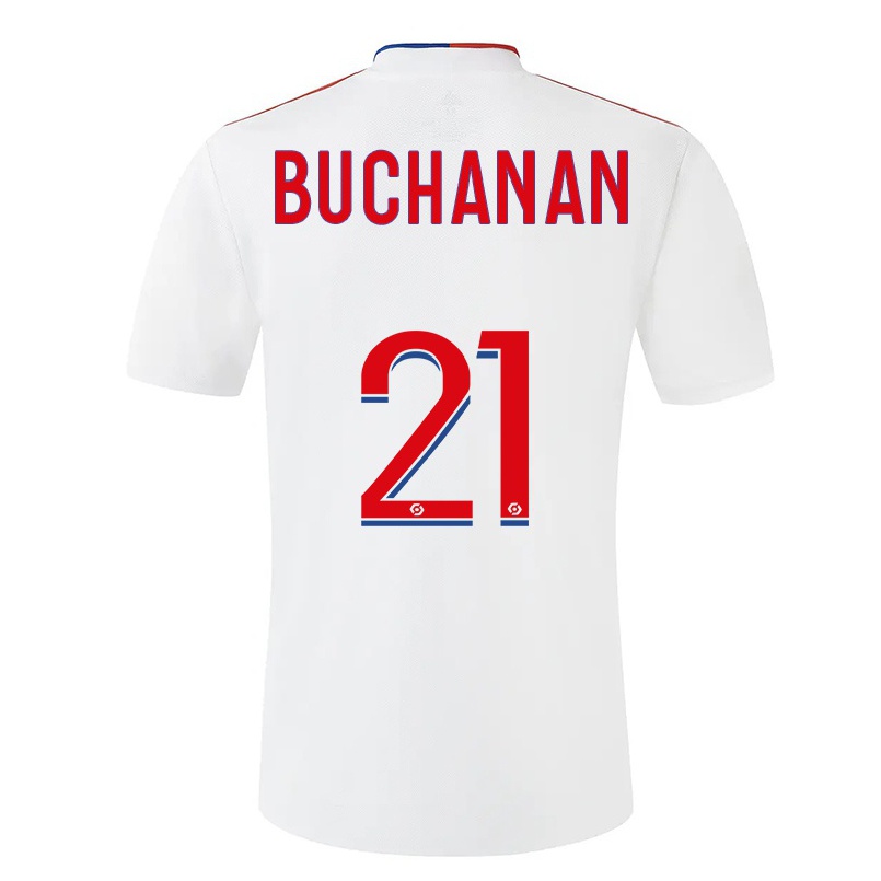 Niño Fútbol Camiseta Kadeisha Buchanan #21 Blanco 1ª Equipación 2021/22 Camisa Chile