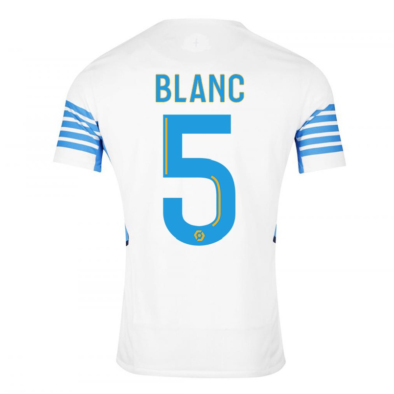 Niño Fútbol Camiseta Amandine Blanc #5 Blanco 1ª Equipación 2021/22 Camisa Chile