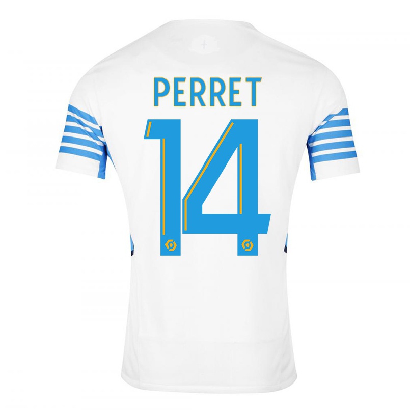 Niño Fútbol Camiseta Jenny Perret #14 Blanco 1ª Equipación 2021/22 Camisa Chile