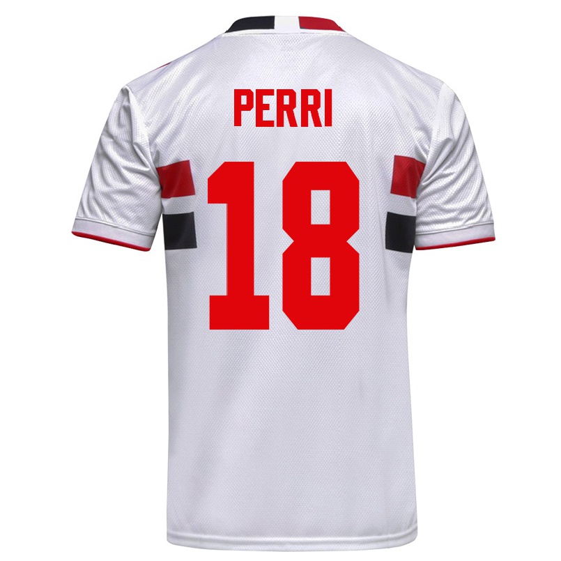Niño Fútbol Camiseta Lucas Perri #18 Blanco 1ª Equipación 2021/22 Camisa Chile