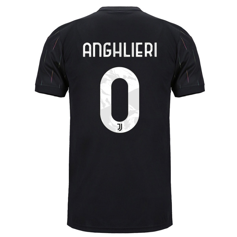 Niño Fútbol Camiseta Federica Anghlieri #0 Negro 2ª Equipación 2021/22 Camisa Chile