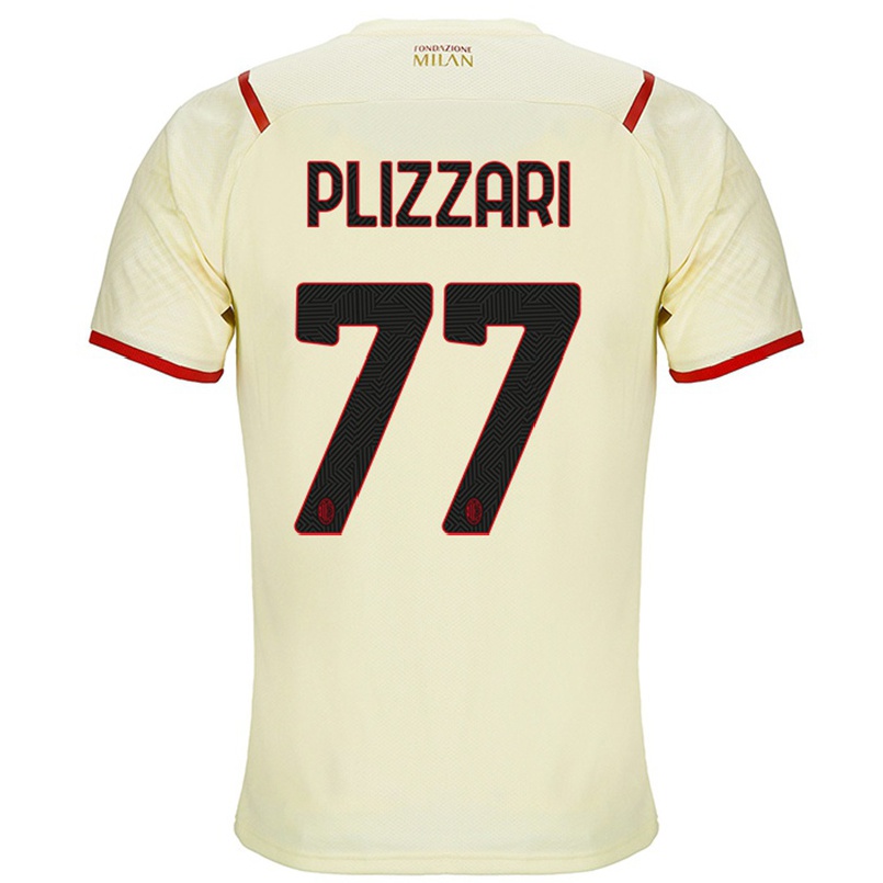 Niño Fútbol Camiseta Alessandro Plizzari #77 Champaña 2ª Equipación 2021/22 Camisa Chile