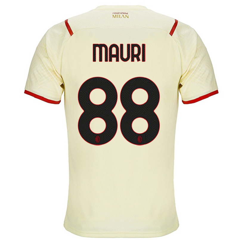 Niño Fútbol Camiseta Claudia Mauri #88 Champaña 2ª Equipación 2021/22 Camisa Chile