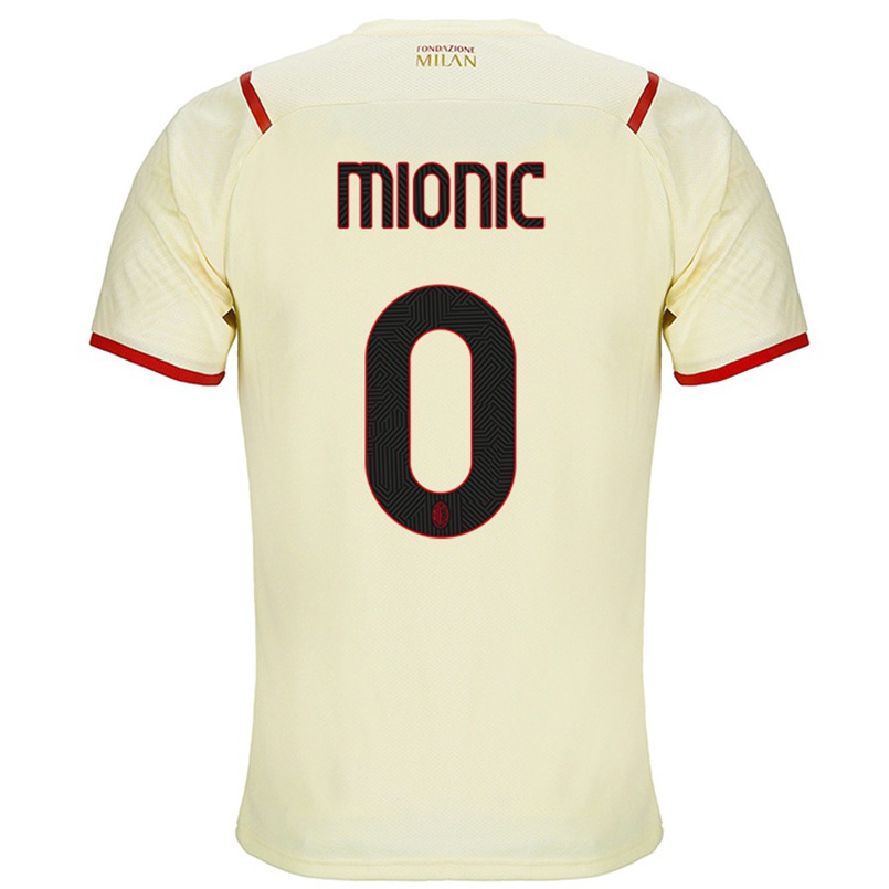Niño Fútbol Camiseta Antonio Mionic #0 Champaña 2ª Equipación 2021/22 Camisa Chile