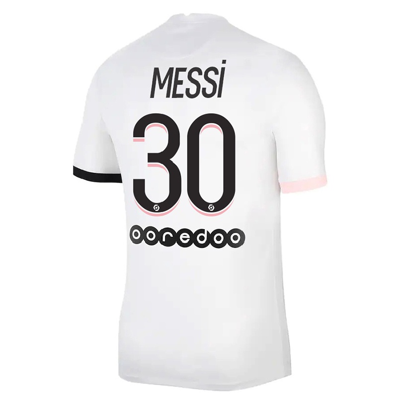 Niño Fútbol Camiseta Lionel Messi #30 Violeta Claro 2ª Equipación 2021/22 Camisa Chile