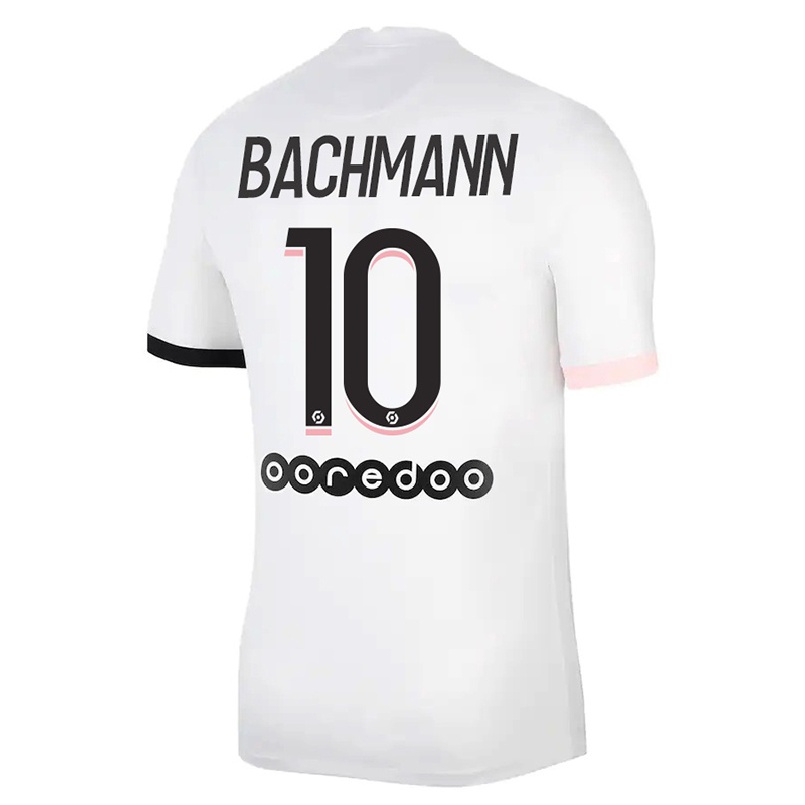 Niño Fútbol Camiseta Ramona Bachmann #10 Blanco Rosa 2ª Equipación 2021/22 Camisa Chile