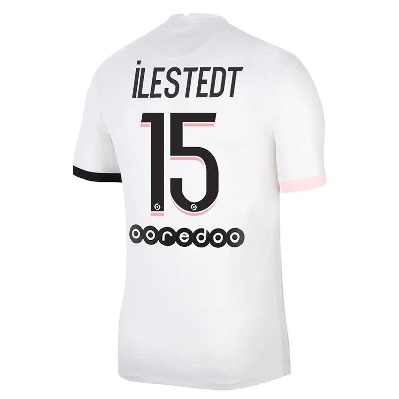 Niño Fútbol Camiseta Amanda Ilestedt #15 Blanco Rosa 2ª Equipación 2021/22 Camisa Chile