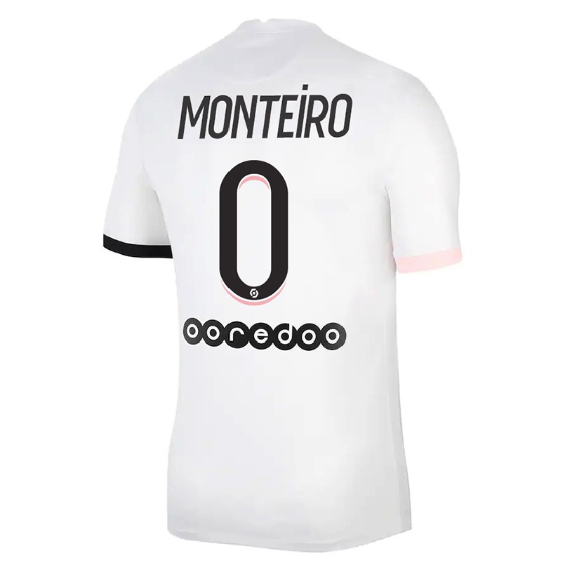 Niño Fútbol Camiseta Monteiro #0 Blanco Rosa 2ª Equipación 2021/22 Camisa Chile