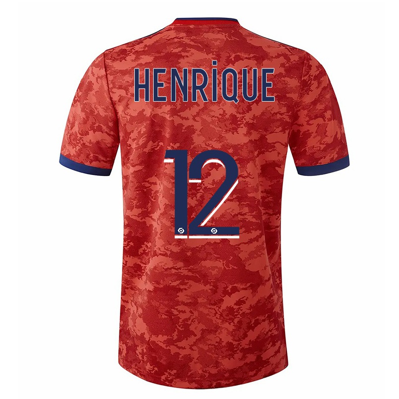 Niño Fútbol Camiseta Henrique #12 Naranja 2ª Equipación 2021/22 Camisa Chile