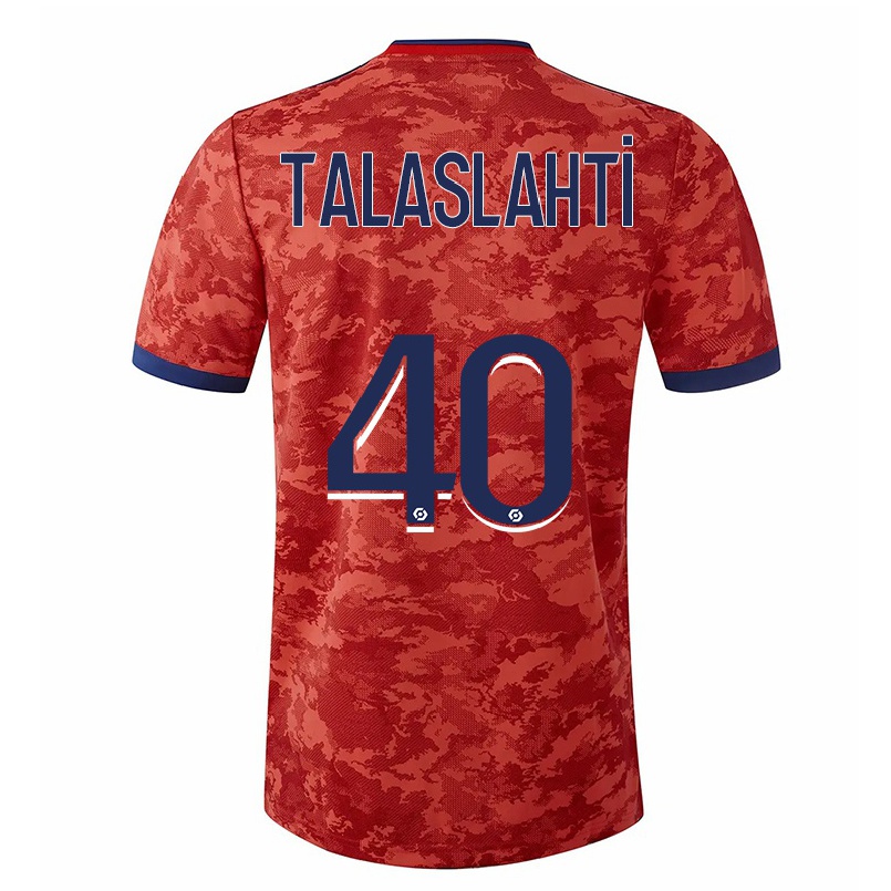 Niño Fútbol Camiseta Katriina Talaslahti #40 Naranja 2ª Equipación 2021/22 Camisa Chile