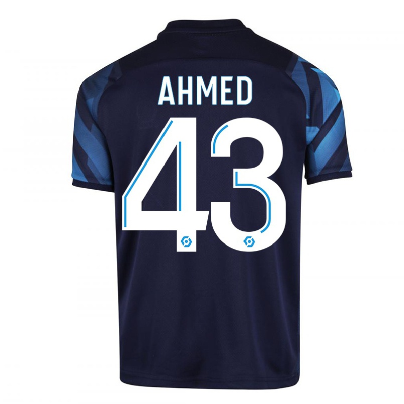 Niño Fútbol Camiseta Nassim Ahmed #43 Azul Oscuro 2ª Equipación 2021/22 Camisa Chile