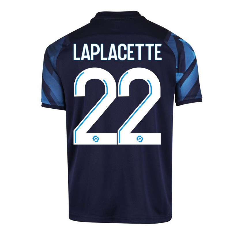 Niño Fútbol Camiseta Tess Laplacette #22 Azul Oscuro 2ª Equipación 2021/22 Camisa Chile