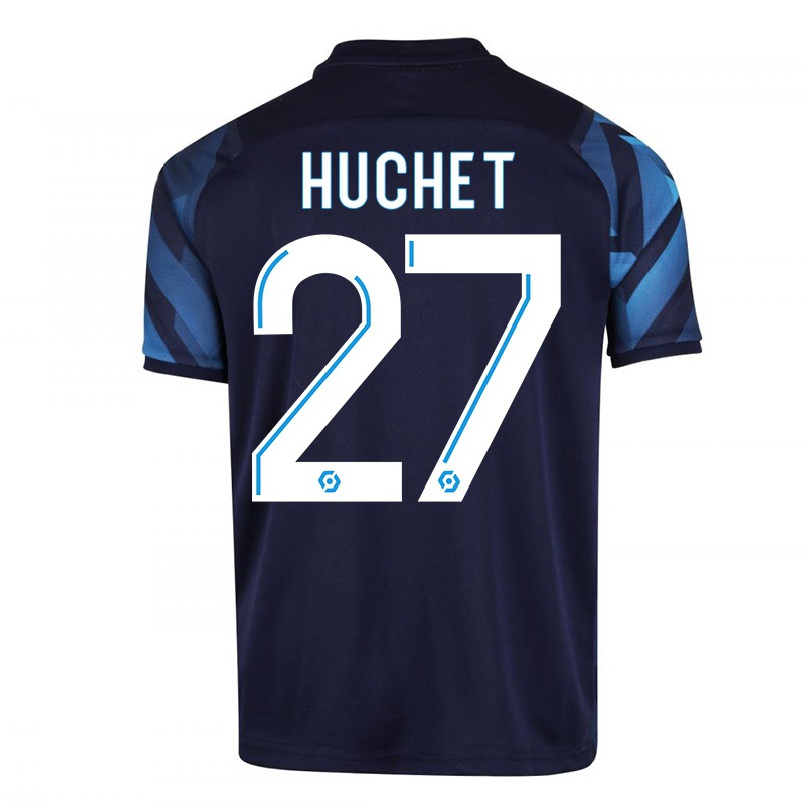 Niño Fútbol Camiseta Sarah Huchet #27 Azul Oscuro 2ª Equipación 2021/22 Camisa Chile